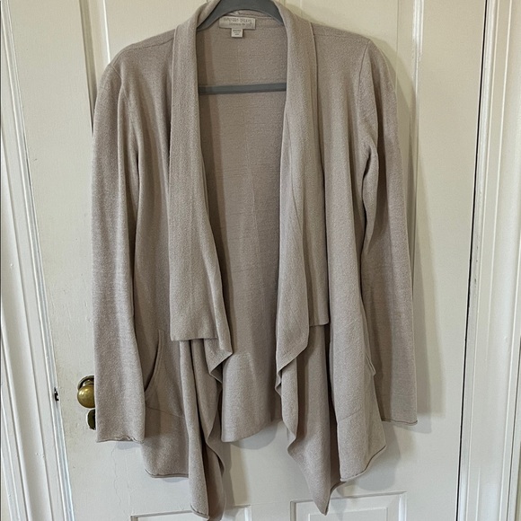 Barefoot Dreams CozyChic Ultra LiteCream Draped Cardigan - Picture 3 of 7